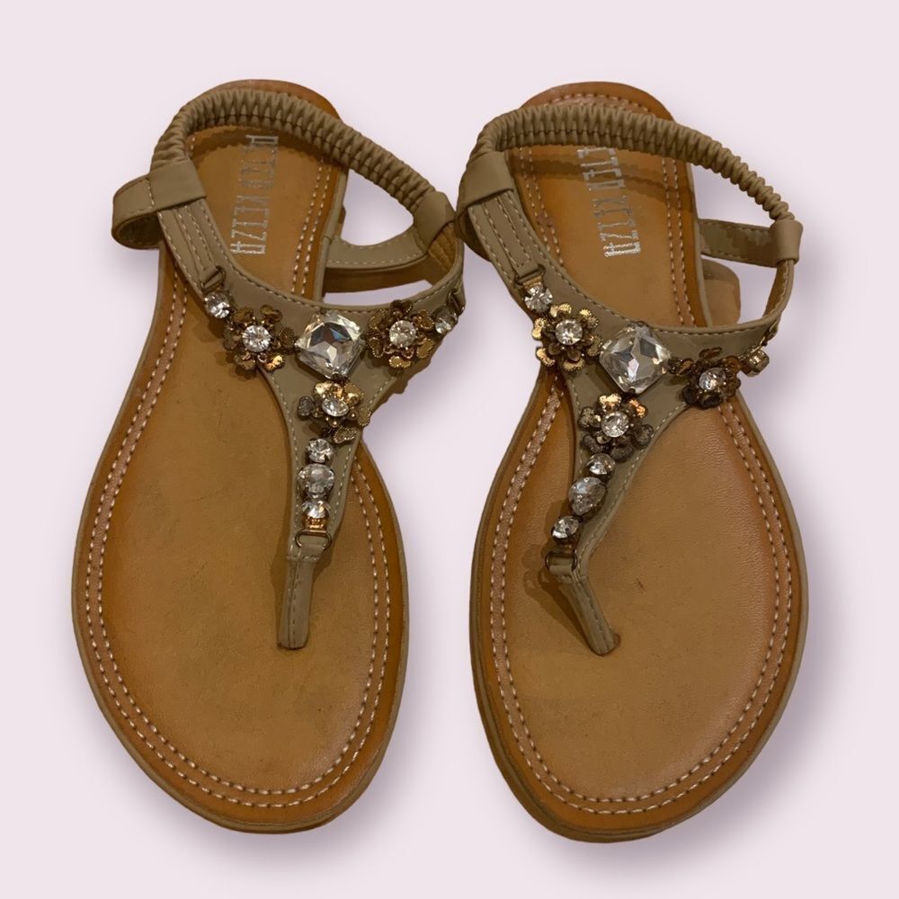 Peter Keiza Fabulous Flat Sandals nwot‎